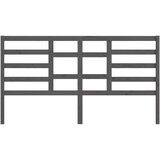  Uzglavlje za krevet sivo 186 x 4 x 104 cm od masivne borovine | shoptok.hr