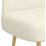  Oblikovana klupa s naslonjačem Krem 110 x 60 x 76 cm | shoptok.hr