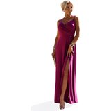 Numoco Elegant maxi long dress with shoulder straps | Shoptok.si