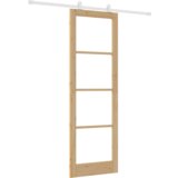 vidaXL Drsna vrata z dodatki 'ORKDAL'iz trdega lesa in stekla, Notranja vrata z steklom 'ORKDAL'78x232x4 cm iz trdega borovega lesa | Shoptok.si