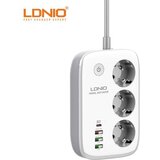 Ldnio Pametni produzni kabel SEW3452 3xuticnice + 3xUSB + 1xUSB-C bela Cene