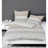 Janine POSTELJNINA 140/220 cm mako saten bež | Shoptok.si