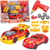  Otroški komplet za tuning avtomobila z orodjem - rdeče/rumeno | Shoptok.si