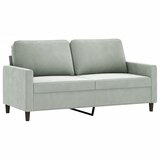 Maison Chic Dvosed kavč - Sofa - Kanape svetlo siv 140 cm žamet, (21726989) Cene