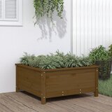 vidaXL Vrtno cvetlično korito medeno rjavo 82,5x82,5x39 cm borovina Cene