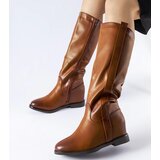 Gemre Brown wedge heel boots Chieuti | shoptok.hr