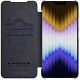 Nillkin Usnjena torbica Qin PRO za iPhone 13 / 14 - črna | Shoptok.si