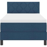 Box spring krevet s madracem &amp LED Plava 100x200 cm Tkanina | shoptok.hr