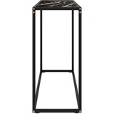  Konzolna mizica črna 100x35x75 cm kaljeno steklo, (20625542) | Shoptok.si