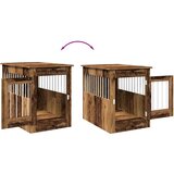 vidaXL Boks za psa starinski les 55x80x68 cm inženirski les | Shoptok.si
