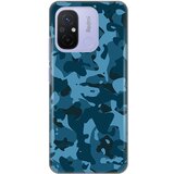  Silikonska maska za Xiaomi Redmi 12C Camouflage Pattern Print tamnoplava Cene