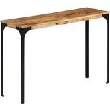 vidaXL Konzolni stol smeđi 110x35x76cm od masivno drvo manga i željezo Cijene