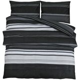 Maison Chic Komplet posteljnine - Posteljnina črna in bela 200x220 cm bombaž, (21786921) | Shoptok.si