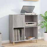 vidaXL Omarica za gramofonske plošče siva sonoma 84,5x38x89cm inž. les | Shoptok.si