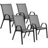 Multi Garden set od 4 vrtne stolice – za terasu ili balkon, sive | shoptok.hr