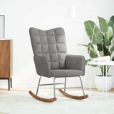  Stolica za ljuljanje svjetlosiva baršunasta | shoptok.hr