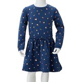  Dječja haljina s dugim rukavima modra 116 | shoptok.hr