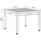  Stolić za kavu Bijela 50 x 48 5 x 36 cm Čvrsto drvo akacije - 50 x 48 5 x 36 cm Bijela | shoptok.hr