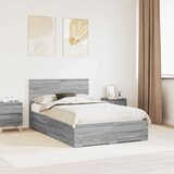  Konstrukcija postelje Siva Sonoma 120 x 200 cm Konstruiran les, (5000103365) | Shoptok.si