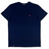Organic Monkey Pixel Heart T-Shirt - Navy Plava | shoptok.hr