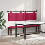  Držeće uzglavlje Zidne Vinska crvena 190 x 55 x 5 cm Baršun - boja crnog vina 180 cm bez LED | shoptok.hr