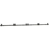  Gornja vodilica za klizna vrata 400 cm čelični crni | shoptok.hr