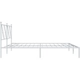  Metalni okvir za krevet s uzglavljem bijeli 180x200 cm | shoptok.hr