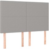 Maison Chic Posteljno vzglavje - Vzglavna omarica 4 kosa svetlo siv 72x5x78/88 cm blago, (22078052) | Shoptok.si