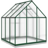  Staklenik s okvirom zeleni 169 x 169 x 202 cm aluminijski | shoptok.hr