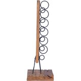  Stalak za vino za 6 boca 35 x 35 x 100 cm od masivne tikovine | Shoptok.si