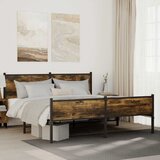  Metalni okvir kreveta bez madraca boja hrasta 160x200 cm | shoptok.hr