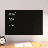 vidaXL Stenska magnetna tabla črna 60x40 cm kaljeno steklo | Shoptok.si