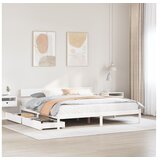 vidaXL Okvir kreveta bez madraca bijeli 180x200 cm od masivne borovine | shoptok.hr