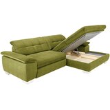 CARRYHOME KOTNA SEDEŽNA GARNITURA, mikrovlakna svetlo zelena | Shoptok.si