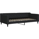  Dnevni krevet na razvlačenje crni 90 x 200 cm od tkanine | Eponuda.com