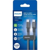 Philips USB-C na USB-C kabel, 2m, 3A, 60W, 480Mbps DLC5060C/10 | shoptok.hr