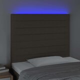  Uzglavlje smeđesivo 100x5x118/128 cm od tkanine | shoptok.hr