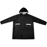  Deka majica s kapuljačom Crna M Flis i flanel | shoptok.hr
