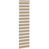 Zebra zavjesa Pješčano smeđa 65x200 cm Širina tkanine 60,9 cm Poliester | Shoptok.si
