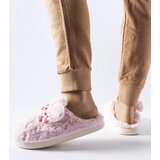Gemre Pink insulated women's slippers with ears Buga | shoptok.hr