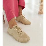 Gemre Beige fabric sneakers Erminio Cene
