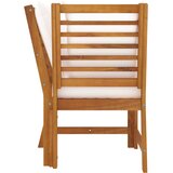  Modularna kutna sofa s krem jastucima masivno bagremovo drvo | shoptok.hr