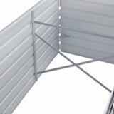  Vrtna sadilica od pocinčanog čelika 320 x 80 x 77 cm siva | Eponuda.ba