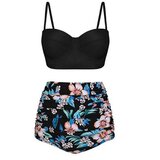 Fenzy Dvodelne Kopalke Z Visokim Pasom, Črne | Shoptok.si
