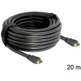 Delock hdmi kabel z mrežno povezavo 20m črn high speed 83452 | Shoptok.si