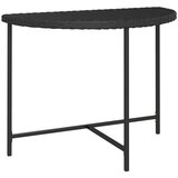 vidaXL Vrtni stol crni 100 x 50 x 75 cm od poliratana | shoptok.hr