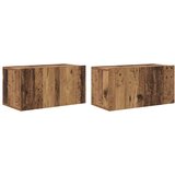  Set TV komoda Zidne 4 pcs Staro drvo 60 x 30 x 30 cm | shoptok.hr