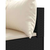  7-dijelna vrtna garnitura od poliratana s jastucima crna - Crna i krem 7 | shoptok.hr