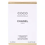 Chanel Coco Mademoiselle toaletna voda punilo 3x20 ml za žene