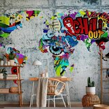  Foto tapeta - Map - Graffiti 250x175 Standard | shoptok.hr